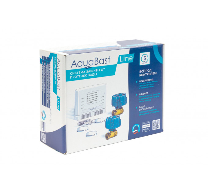 Комплект защиты от протечек воды AquaBast Line Квартира 3/4"