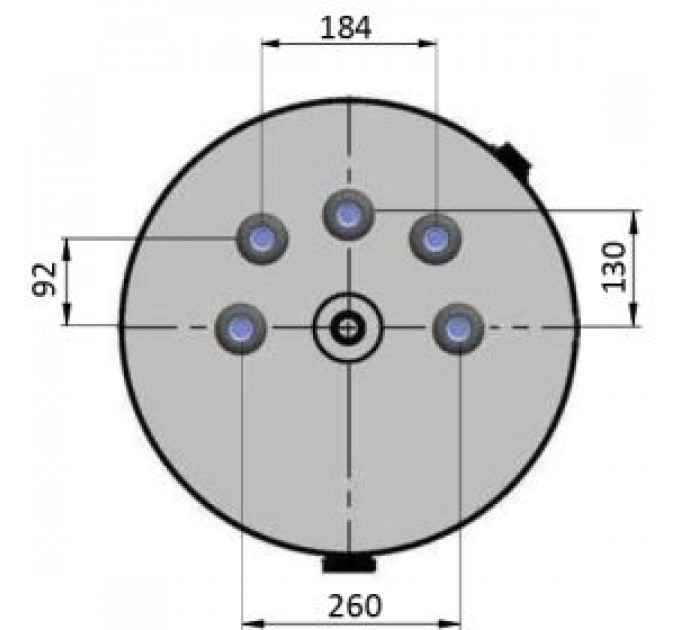 Parpol VSK inox 150 (с верхними выходами)