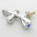 Вентиль двойной Н 1/2" х 1/2" х 3/4" Uni-Fitt для подкл. бачков / смес, со штуцером хром
