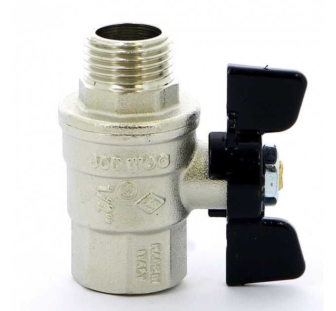 Кран шаровой НВ OREGON бабочка BUGATTI 1/2"