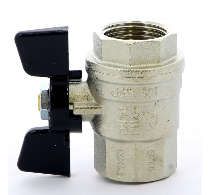 Кран шаровой ВВ OREGON бабочка BUGATTI 3/4"