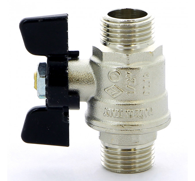 Кран шаровой НН OREGON бабочка BUGATTI 1/2"