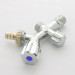 Вентиль двойной Н 1/2" х 1/2" х 3/4" Uni-Fitt для подкл. бачков / смес, со штуцером хром