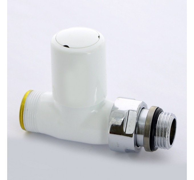Вентиль ручной Carlo Poletti New-Smart НН 1/2" х М24 х 19 цвет белый