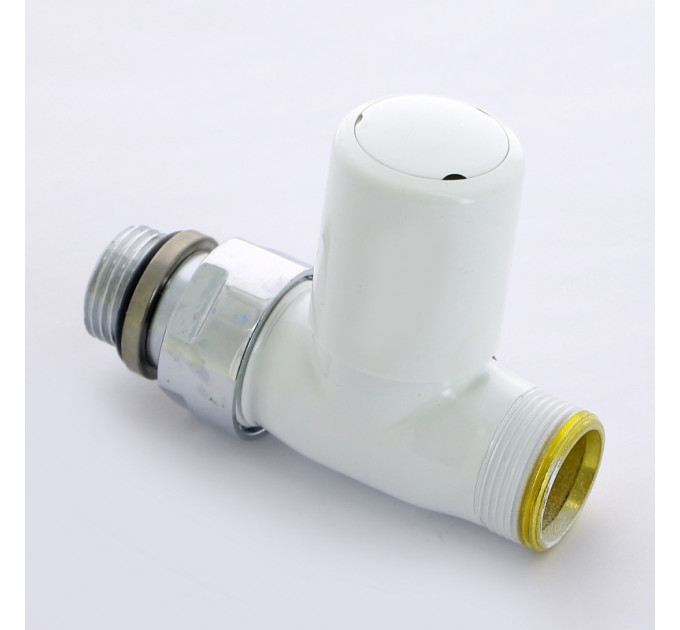 Вентиль ручной Carlo Poletti New-Smart НН 1/2" х М24 х 19 цвет белый