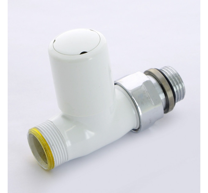 Вентиль ручной Carlo Poletti New-Smart НН 1/2" х М24 х 19 цвет белый