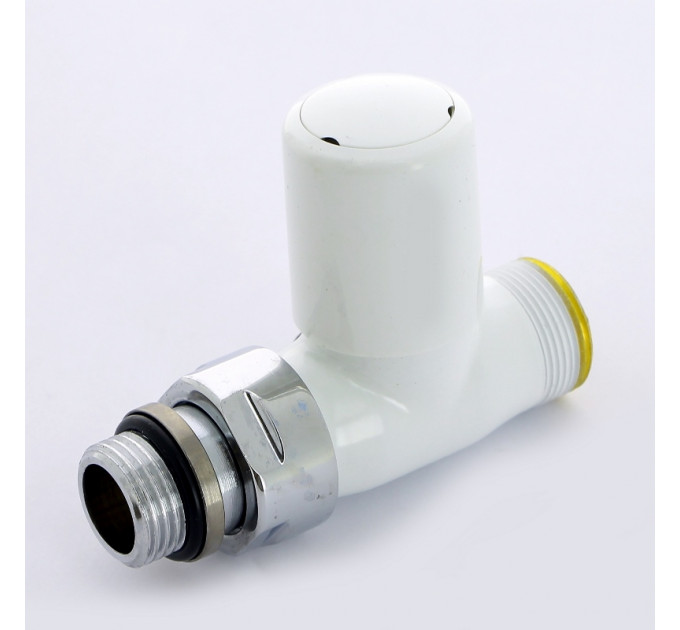 Вентиль ручной Carlo Poletti New-Smart НН 1/2" х М24 х 19 цвет белый