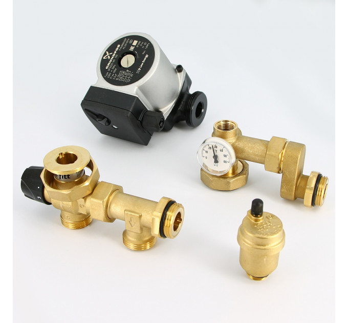 Насосно-смесительная группа UNI-FITT DN25, с термосмесителем, Grundfos UPSO 25-65 180