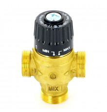 Клапан Н термосмесительный UNI-FITT 3/4" 30-65°С, Kvs 2,3 смешение в центр