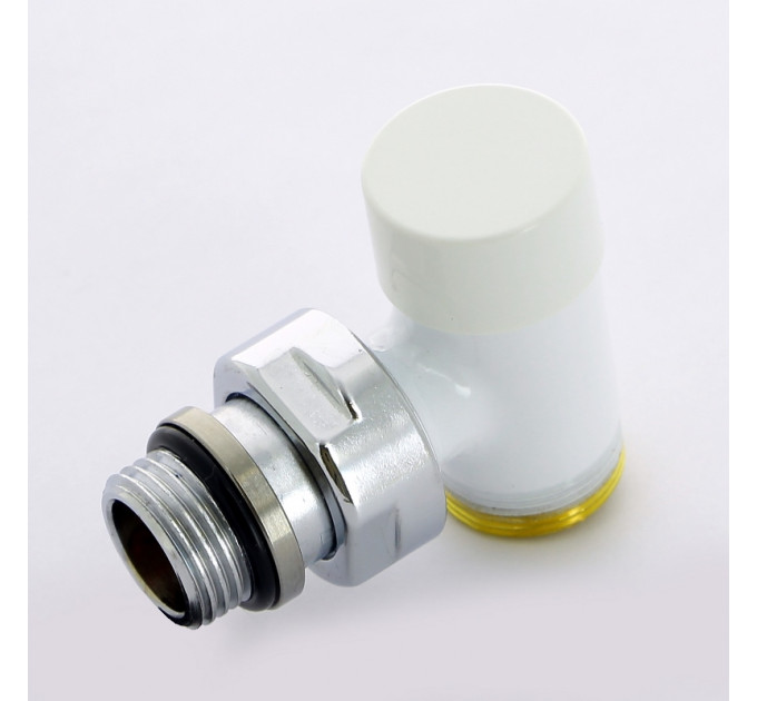 Вентиль обратный Carlo Poletti Compact угловой НН 1/2" х М24 х 19 цвет белый