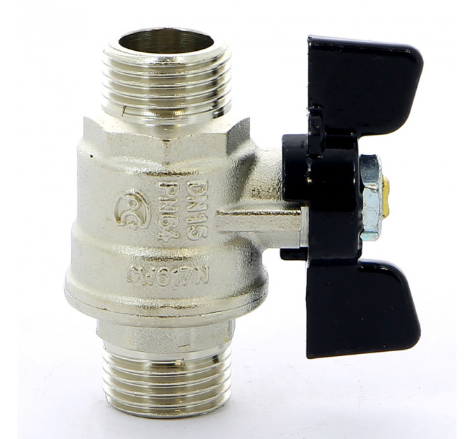 Кран шаровой НН OREGON бабочка BUGATTI 1/2"