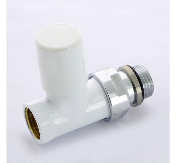 Вентиль ручной Carlo Poletti Compact НВ 1/2" цвет белый
