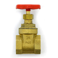 Задвижка клиновидная ВВ латунная PN20 UNI-FITT 3/4"