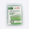 Комплект для подключения радиатора UNI-FITT 1"х1/2" RAL9010