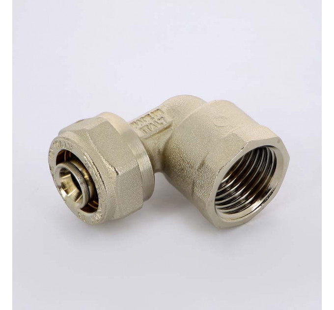 Угол обжим-В никелированный UNI-FITT 16х1/2"