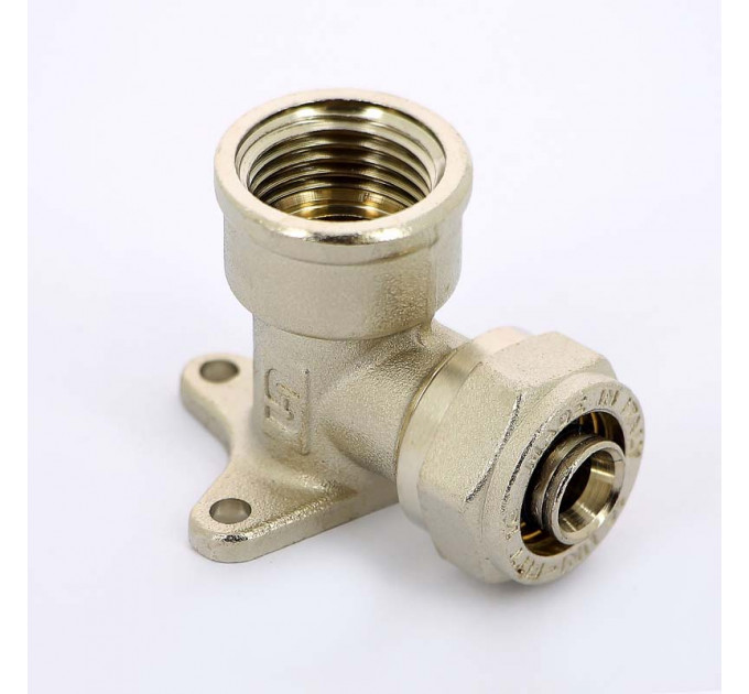 Водорозетка обжим-В никелированная UNI-FITT 16х1/2"