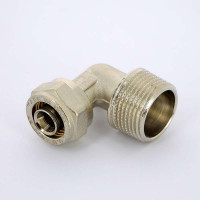 Угол обжим-Н никелированный UNI-FITT 16х3/4"