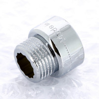 Удлинитель НВ хромированный UNI-FITT 1/2"x15мм