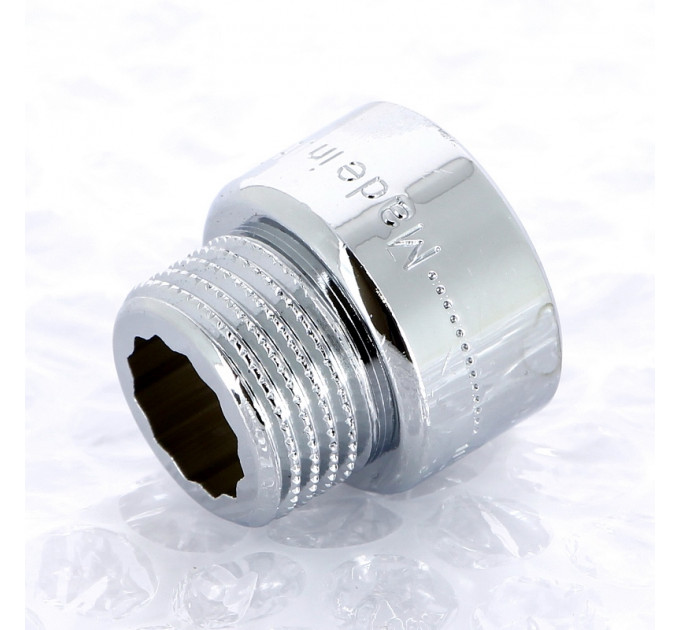 Удлинитель НВ хромированный UNI-FITT 1/2"x15мм