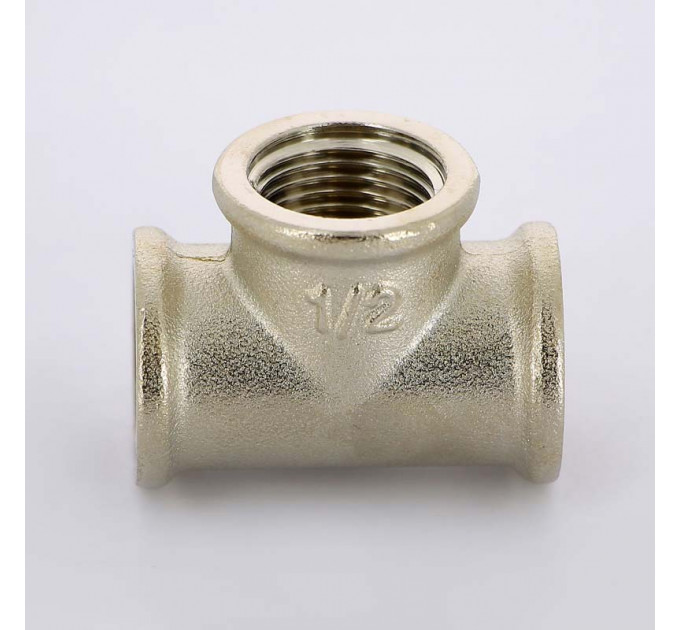 Тройник В 1/2" никелированный Uni-fitt