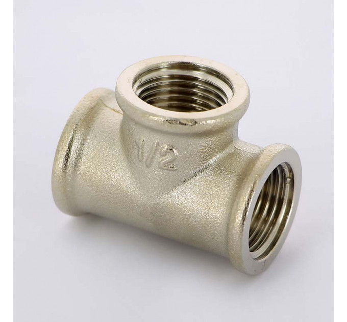 Тройник В 1/2" никелированный Uni-fitt