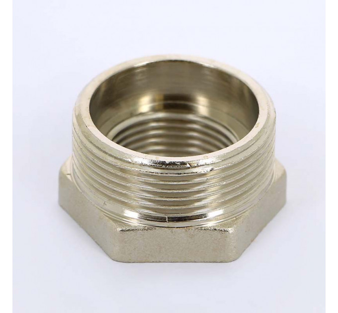 Футорка НВ 1 1/2" х 1" никелированная Uni-fitt