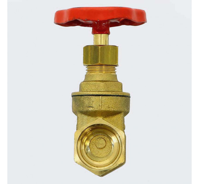 Задвижка клиновидная ВВ латунная PN10 UNI-FITT 1/2"