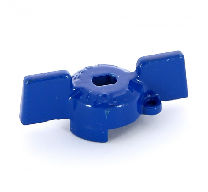 Ручка бабочка для крана Uni-Fitt 1/2" синего цвета
