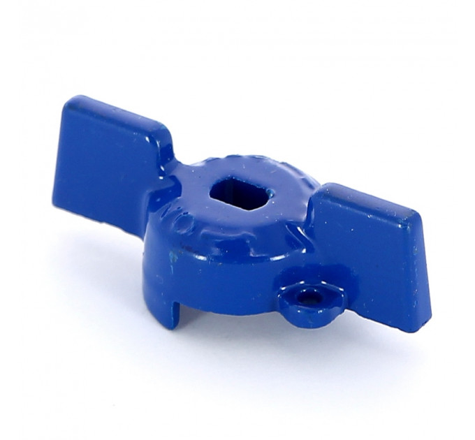 Ручка бабочка для крана Uni-Fitt 1/2" синего цвета