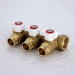 Коллектор НВ 3/4" с кранами UNI-FITT 3 выхода 1/2"Н 40мм