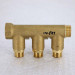 Коллектор НВ 3/4" с кранами UNI-FITT 3 выхода 1/2"Н 40мм