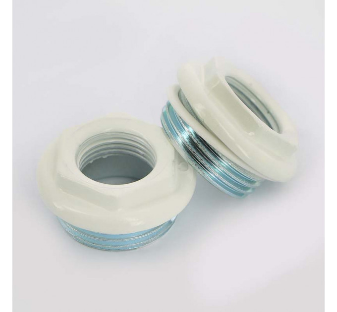 Комплект для подключения радиатора UNI-FITT 1"х1/2" RAL9010