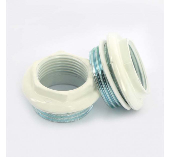 Комплект для подключения радиатора UNI-FITT 1"х3/4" RAL9010