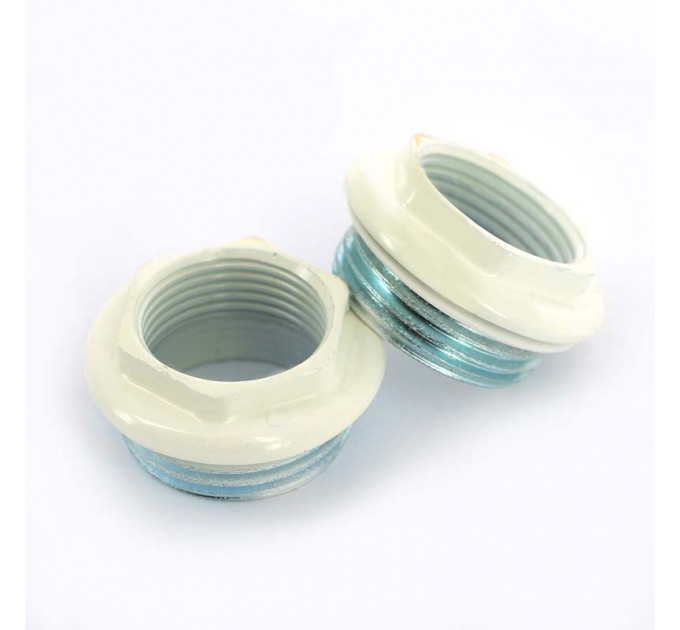 Комплект для подключения радиатора UNI-FITT 1"х3/4" RAL9010