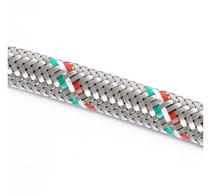 Гибкая подводка для смесителя UNI-FITT М10х1 - 1/2" 120 см оплетка из нержавеющей стали