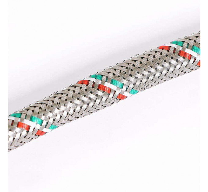 Гибкая подводка для смесителя UNI-FITT МL10х1 - 1/2" 100 см оплетка из нержавеющей стали