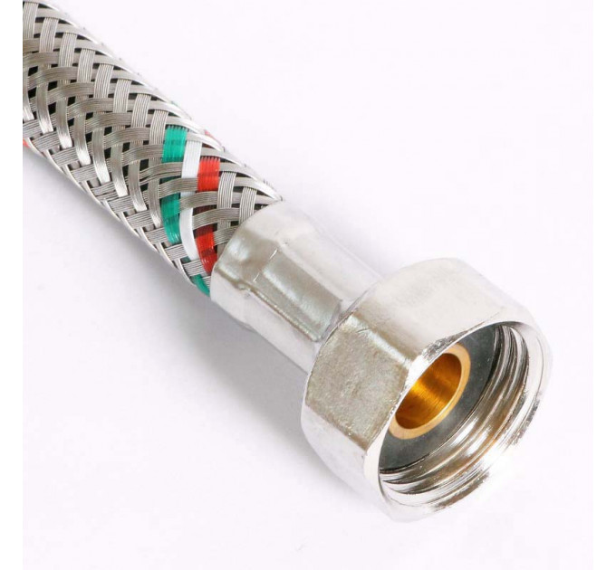 Гибкая подводка для смесителя UNI-FITT М10х1 - 1/2" 50 см оплетка из нержавеющей стали