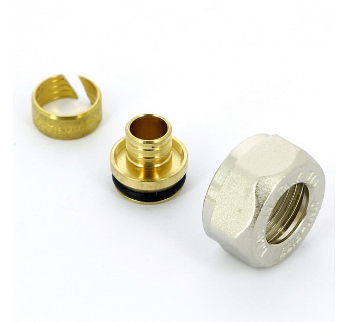 Соединитель обжим-В Uni-Fitt 16 (2.0) х 3/4" EK, для полиэтиленовых труб