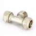 Тройник обжим-Н никелированный UNI-FITT 20х3/4"х20