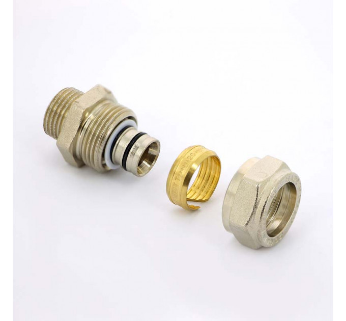 Муфта обжим-Н никелированная UNI-FITT 20х1/2"