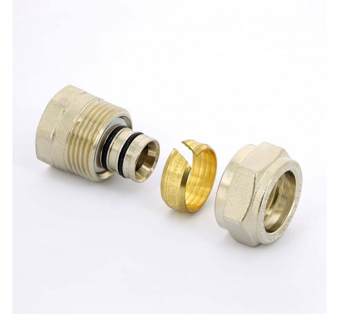 Муфта обжим-В никелированная UNI-FITT 20х1/2"