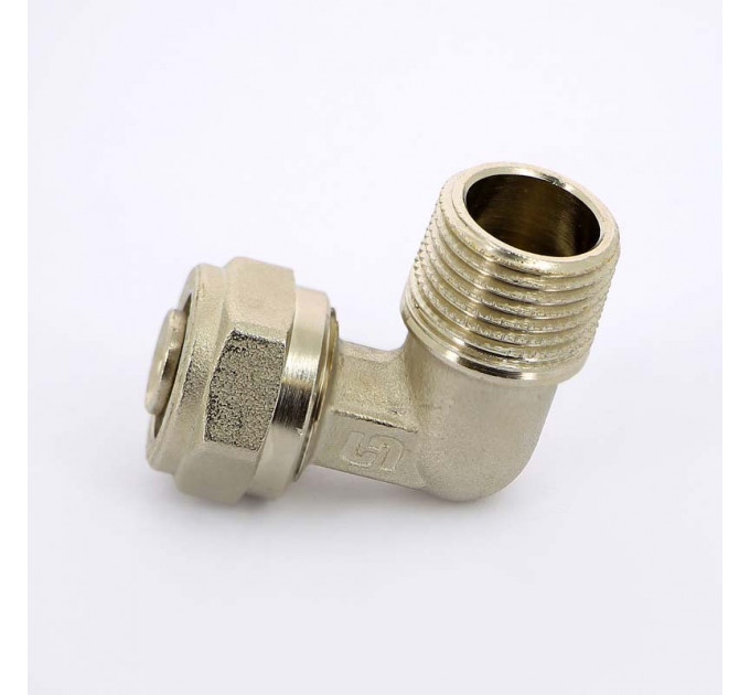 Угол обжим-Н никелированный UNI-FITT 16х1/2"