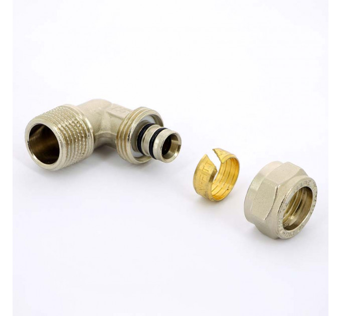 Угол обжим-Н никелированный UNI-FITT 16х1/2"