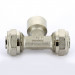 Тройник обжим-В никелированный UNI-FITT 20х1/2"х20