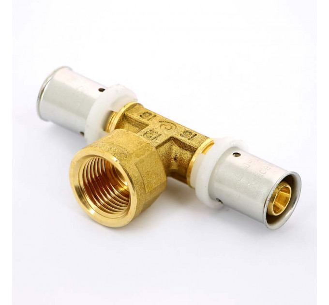 Тройник пресс-В UNI-FITT 16х1/2"х16