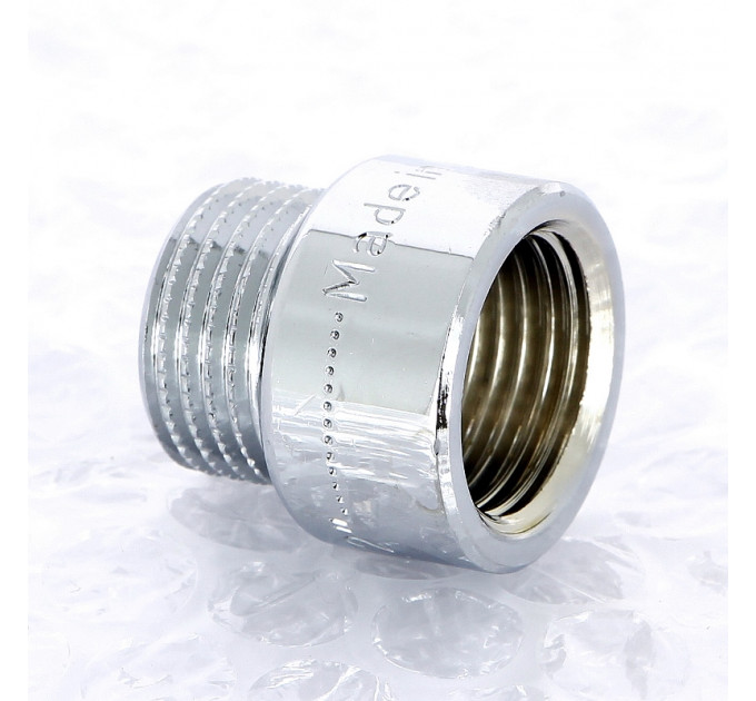 Удлинитель НВ хромированный UNI-FITT 1/2"x15мм