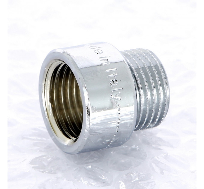 Удлинитель НВ хромированный UNI-FITT 1/2"x15мм