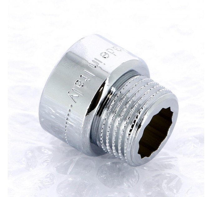 Удлинитель НВ хромированный UNI-FITT 1/2"x15мм