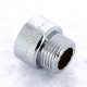 Удлинитель НВ хромированный UNI-FITT 1/2"x15мм