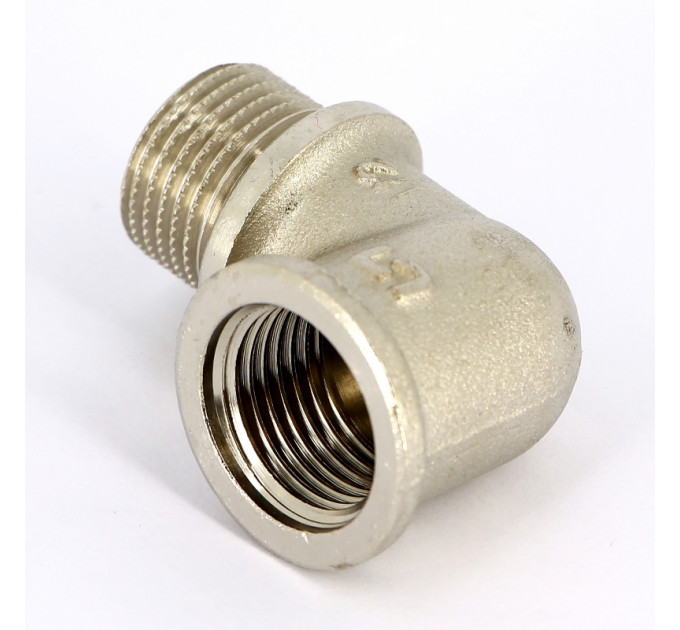 Угол НВ никелированный Uni-Fitt 1/2" с упором